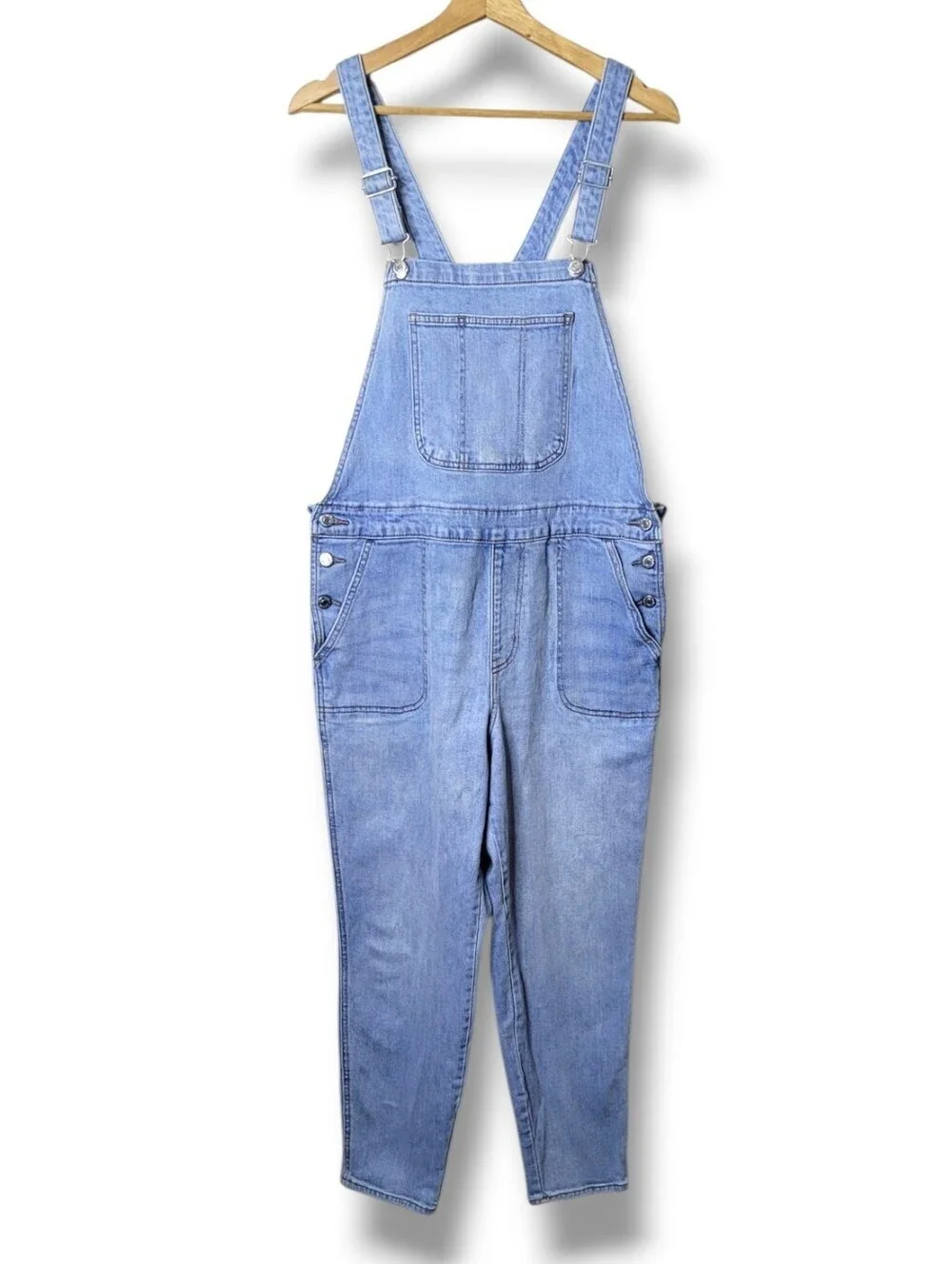 Old Navy O.G. Straight Leg Jean Overalls - Picture 2 of 9